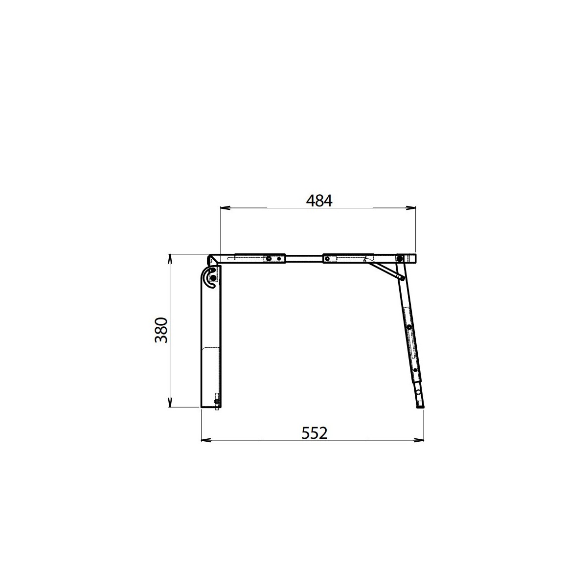 CTA EASY BED - OPVOUWBED - VERSTELBARE HOOGTE - VOOR VAN