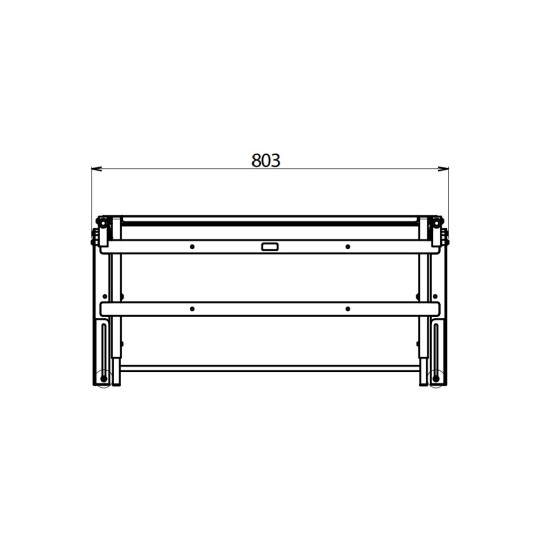 CTA EASY BED - OPVOUWBED - VERSTELBARE HOOGTE - VOOR VAN