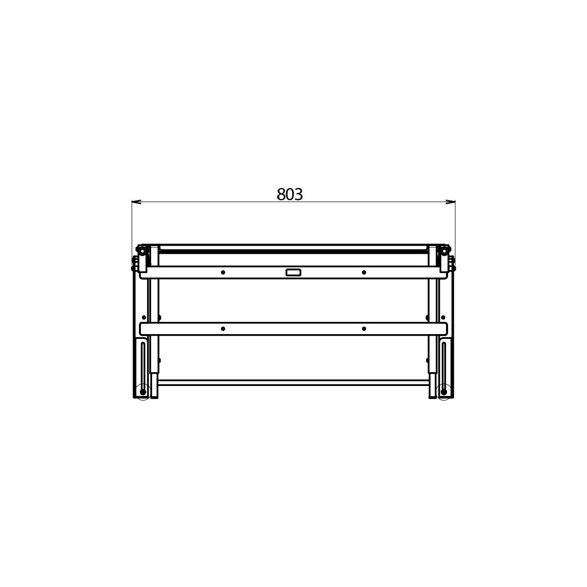 CTA EASY BED - OPVOUWBED - VERSTELBARE HOOGTE - VOOR VAN