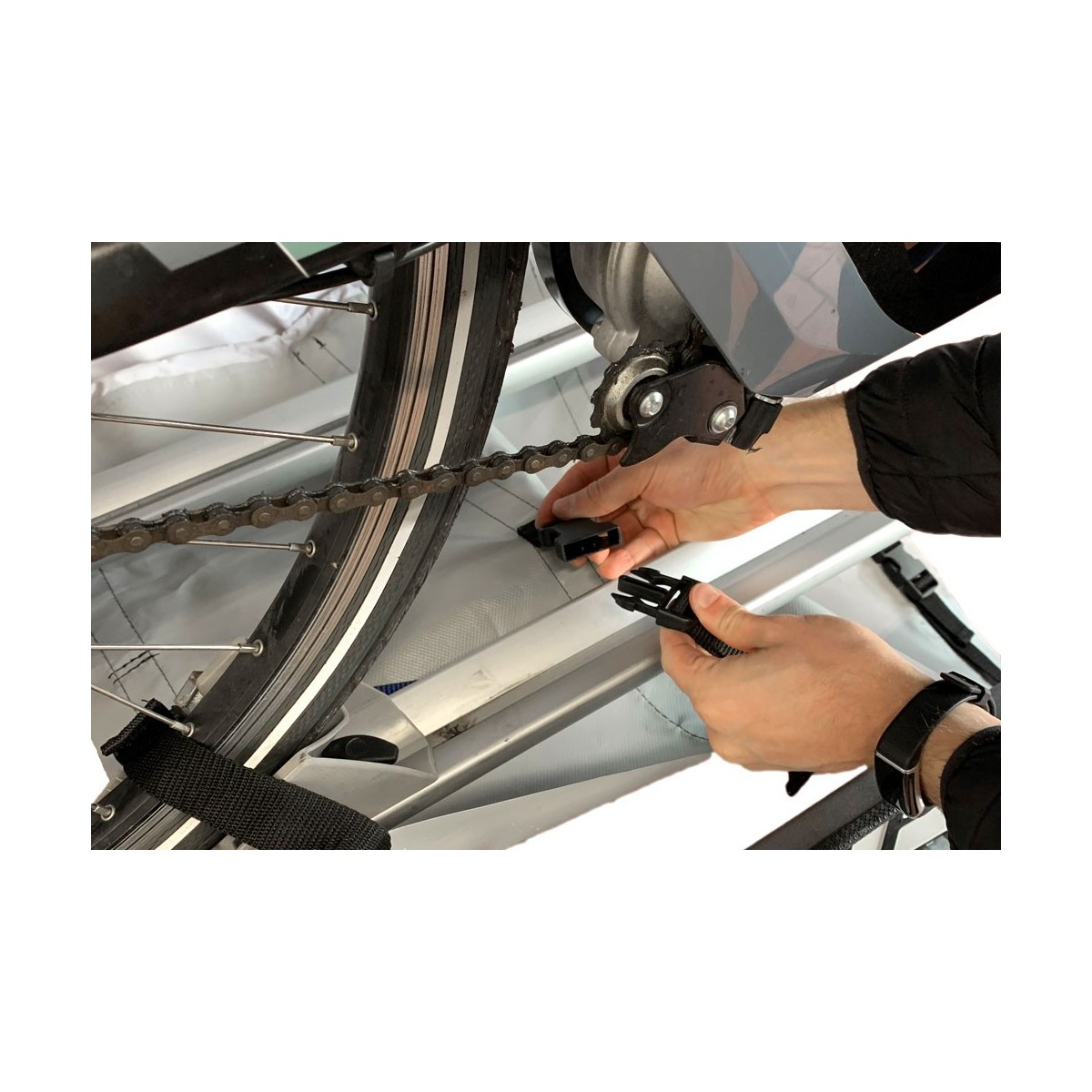 Hindermann Professionele fietsbeschermhoes voor 2 fietsen