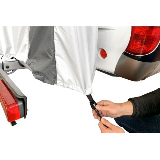 Hindermann Professionele fietsbeschermhoes voor 2 fietsen