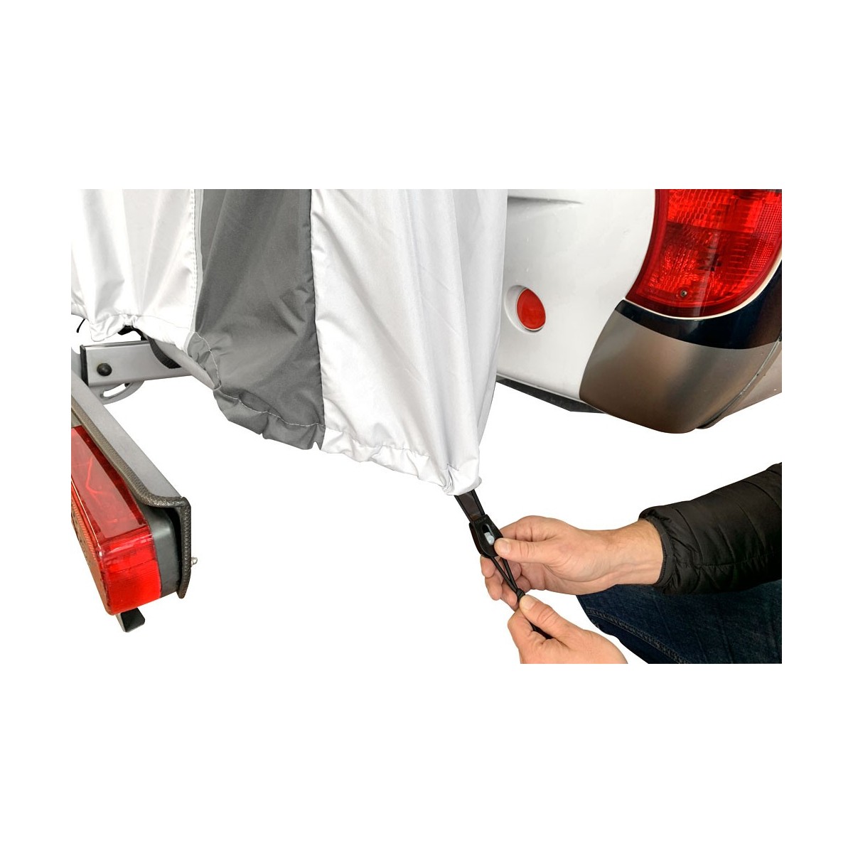 Hindermann Professionele fietsbeschermhoes voor 2 fietsen