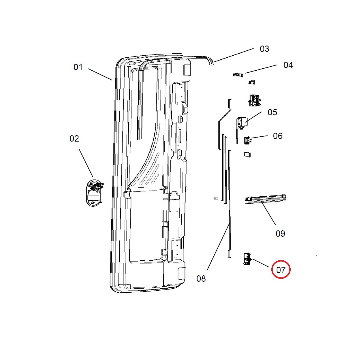 Dometic CaraD-RF Lock top/bottom