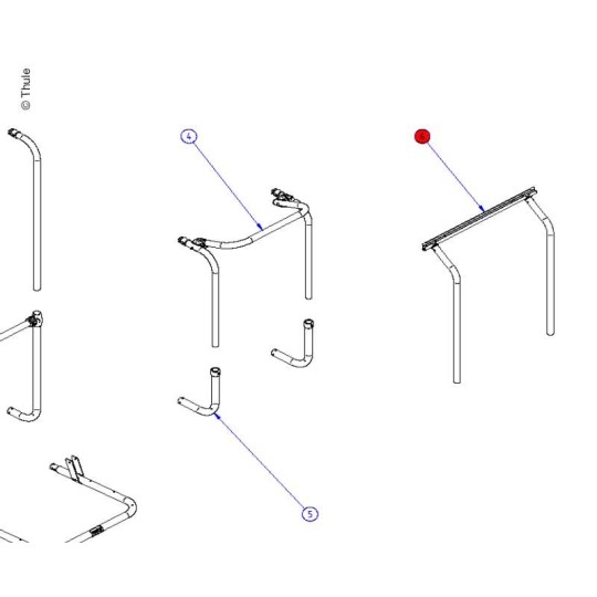 THULE SPORT G2 W150/HOBBY ARMS + RAIL
