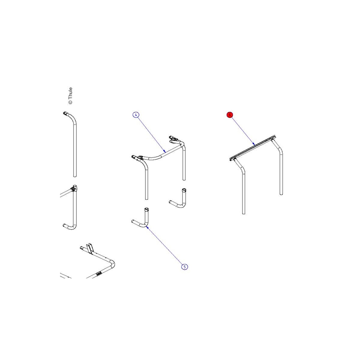 THULE SPORT G2 W150/HOBBY ARMS + RAIL