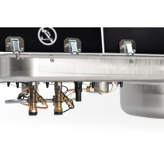 Carbest Kook-spoelcombinatie – met 2-delige glazen afdekking