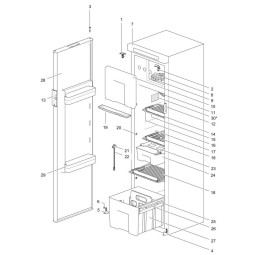 Onderdelen Thetford N4242 Koelkast
