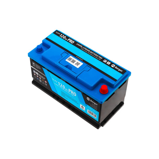 Berger LiFePO4 Lithium-accu Pro 120 Ah 12V met Bluetooth en met