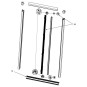 Plisse-pack voor Dometic Cara-D (RF) Hordeur