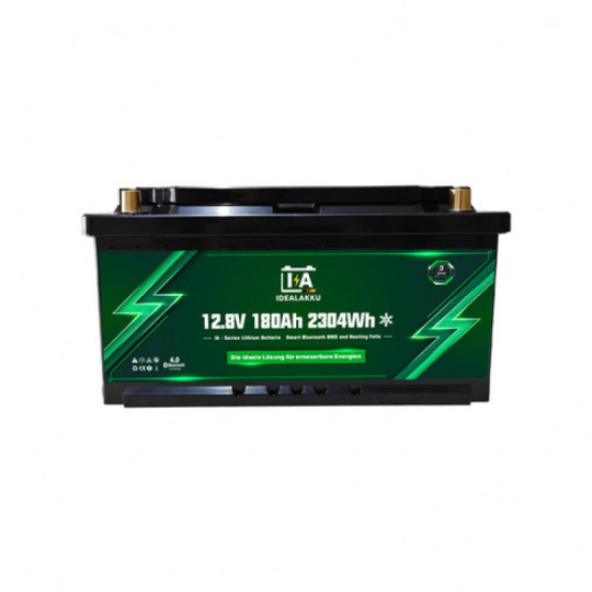 Idealakku IA SERIES Lithiumbatterij LiFePO4 12V 180Ah / 2304 Wh