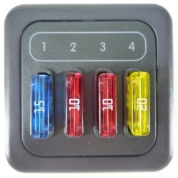 Zekeringenmodule met 4 zekeringen