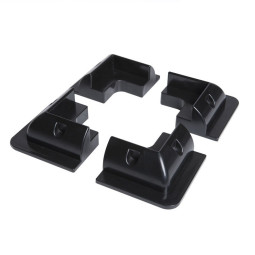 Solar spoiler set, Hoeksteunen, ABS, 4 stuks