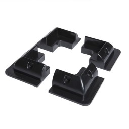 Solar spoiler set, Hoeksteunen, ABS, 4 stuks